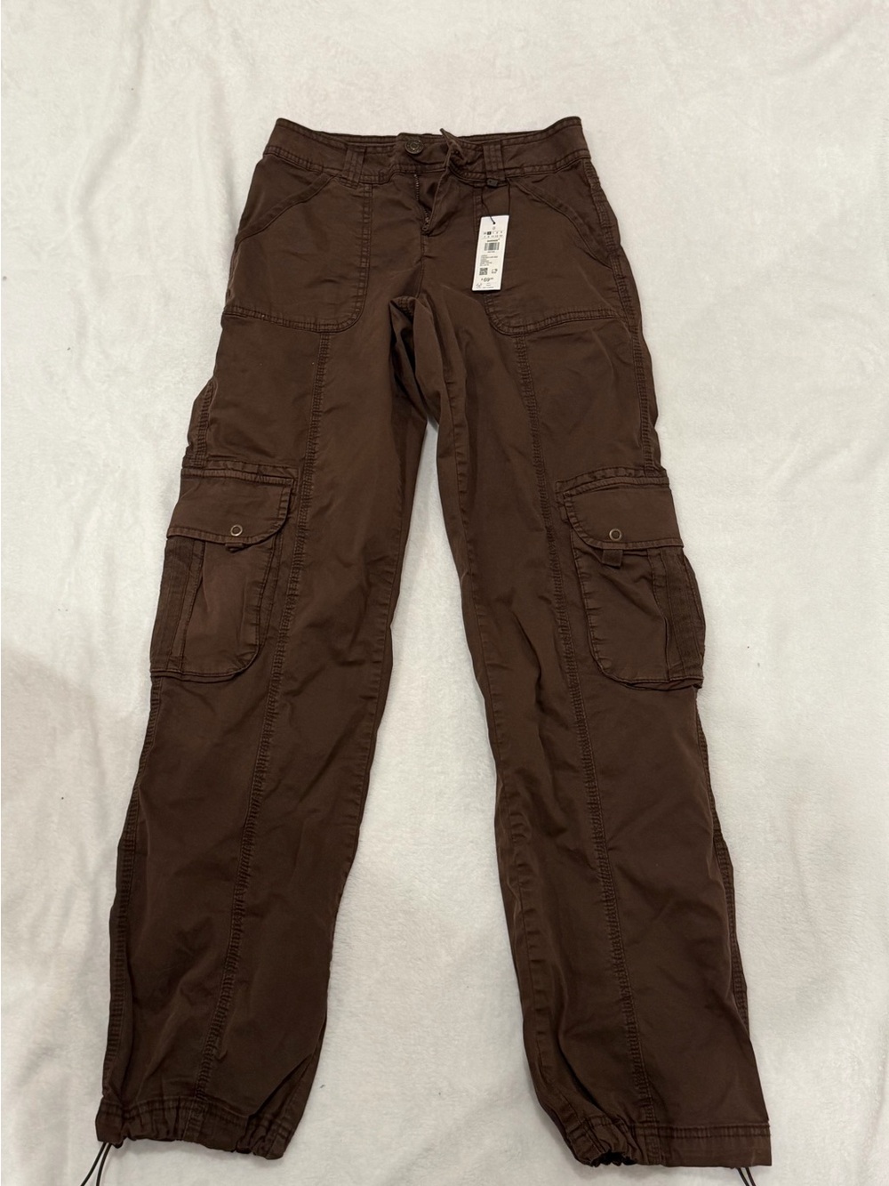 NWT Garage Chicago Low Rise Cargo Pants Dark Toffee Size 0